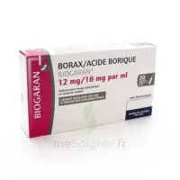 Borax/acide Borique Biogaran 12 Mg/18 Mg/ml, Solution Pour Lavage Ophtalmique En Récipient Unidose à SAINT-GERMAIN-DU-PUY